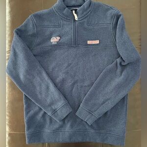 Vineyard Vines Ohio Men's Navy Zip-Up knit fleece
